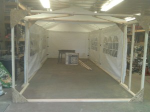 Adding 4-ft Extension to Party Tent
