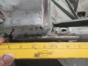 1. Examining Passenger Cowl Rust at A-Pillar