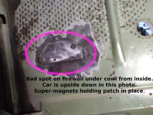 22. Firewall/Cowl Rust Repair