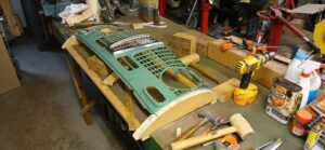 14. Straightened Grille on Jig