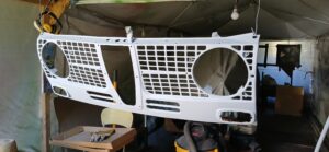 17. Front of Grille After 2nd Primer/Sealer Coat