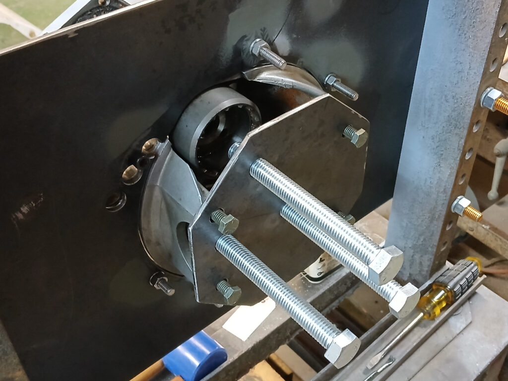 11. Home Made Three Shaft Press